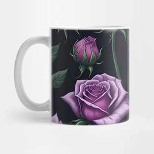 rose pattern, floral design Mug